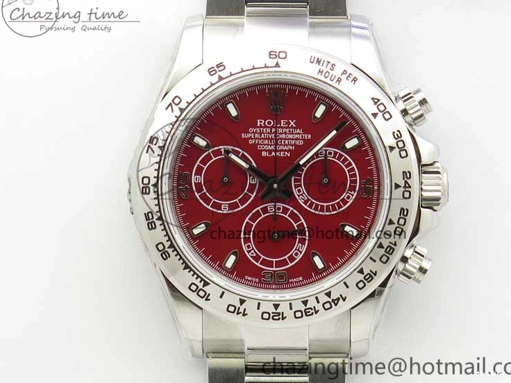 MiroTime 0116 Daytona 116520 SS UBF Best Edition Red Stick Markers Dial on SS Bracelet A Reliable 2951